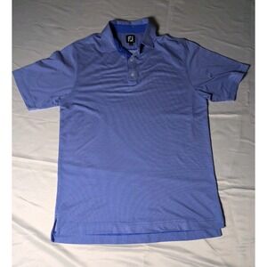 FootJoy Polo Shirt Size Large Mens Blue Golf Regular Fit Polyester